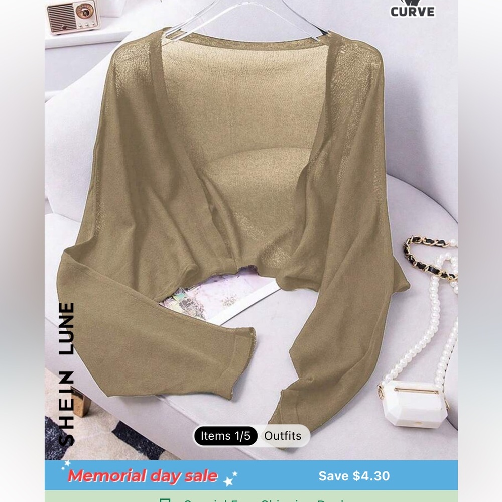 Summer shrug khaki